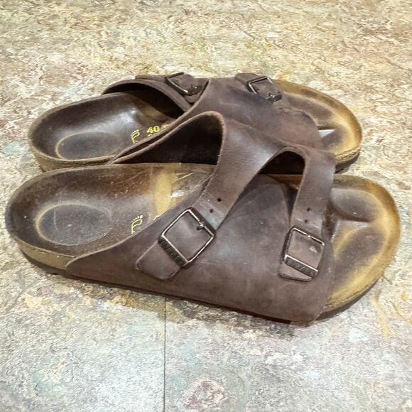 Birkenstock Zurich Size 40 W9/M7 Color Brown Upper Leather Sandals - Picture 5 of 8